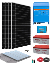 KIT SOLAR SISTEMA FOTOVOLTAICO AISLADO 3000W 24V 9100 Whdia